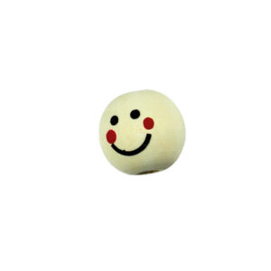 Pracht Houten ballen met Gezicht 17 mm (5 stuks)