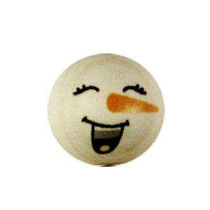 Pracht Houten ballen met Gezicht 20 mm (5 stuks)
