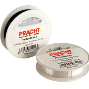 Pracht perlondraad transparant 1 mm