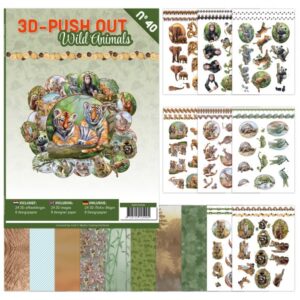 3D Push-Out Book 40 Wild Animals