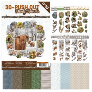 3D Push-Out Book 50 Sturdy Animals