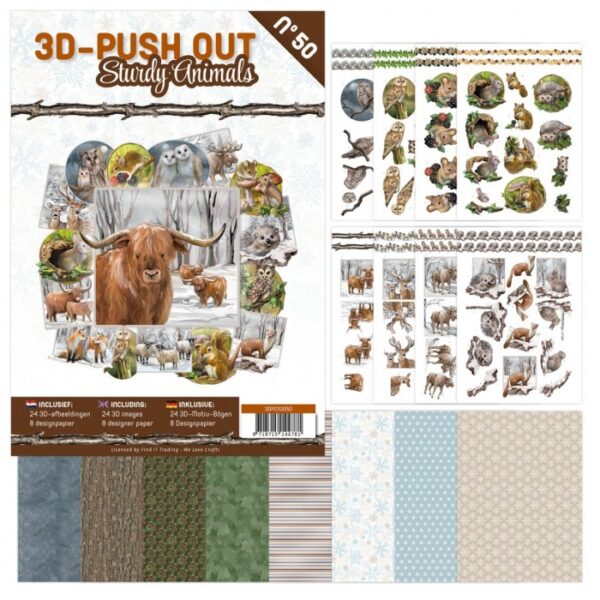 3D Push-Out Book 50 Sturdy Animals