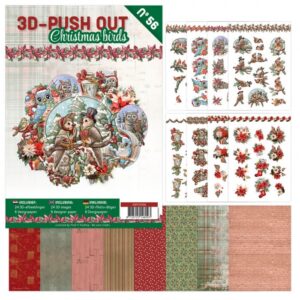 3D Push-Out Book 56 Christmas Birds