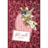 3D Velvet Cards A6 - Birds and Berries - Afbeelding 2