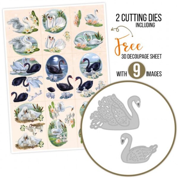 Amy Design - Actie Set Swans + Knipvel - ADSET10002