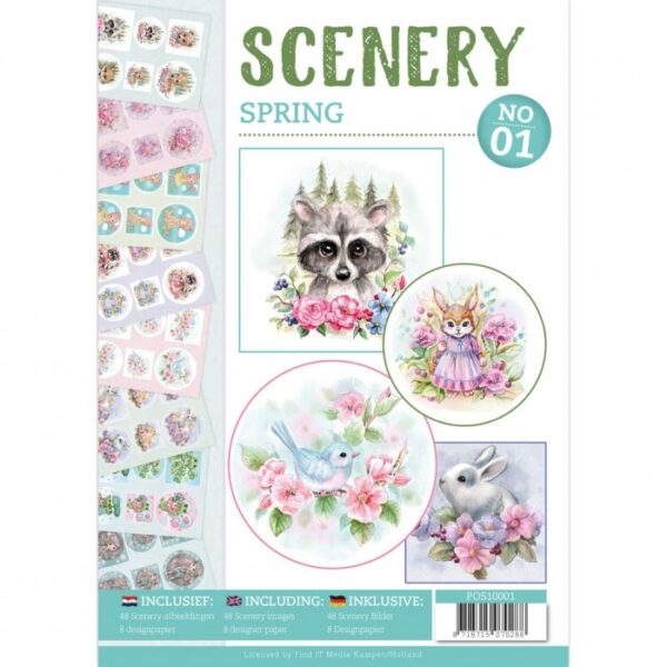 3D Push-Out Book Scenery Nr. 01 Spring