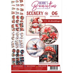 Push-Out Book Scenery Nr. 06 Red Winter