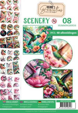 Push-Out Book Scenery Nr. 08 Hummingbirds