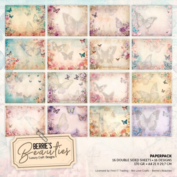 Berries beauties paperpack butterflies