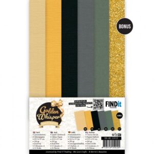 Linnen Kaartenkarton - Berries Beauties - Golden Whisper