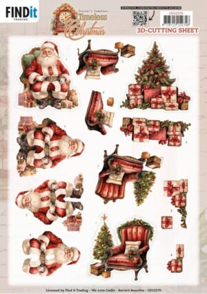 knipvel-3D- Berries Beauties - Timeless Christmas: Timeless Tree - CD12370