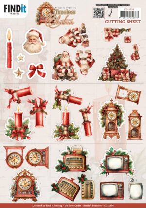 knipvel-3D- Berries Beauties - Timeless Christmas: Mini - CD12374