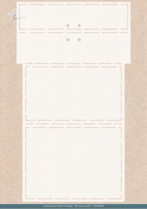 Card Deco Essentials Stencil Golden Present (29,7 x 17 cm)