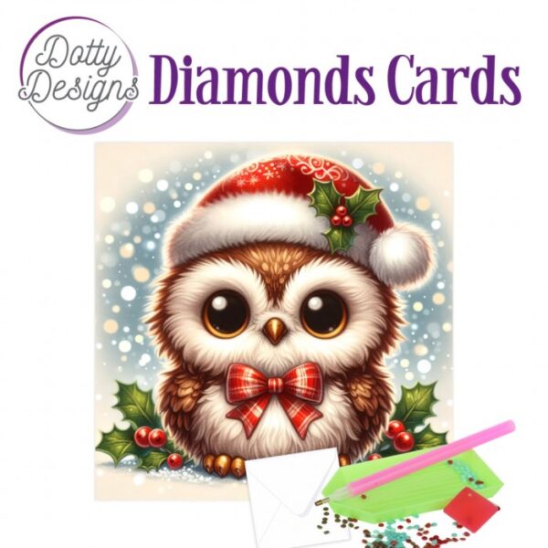 Diamond Painting Dotty Design Diamonds Cards | Christmas Owl 2