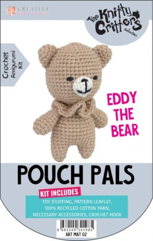 Pouch Pals haakpakket - Eddy The Bear