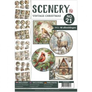 3D Push-Out Book Scenery Nr. 21 Vintage Christmas