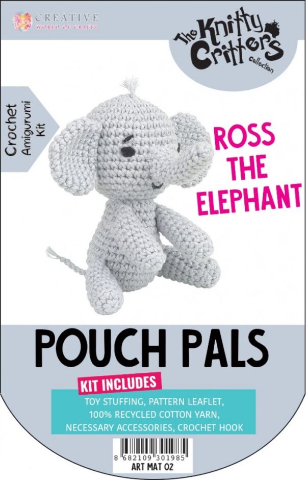 Pouch Pals haakpakket - Ross The Elephant