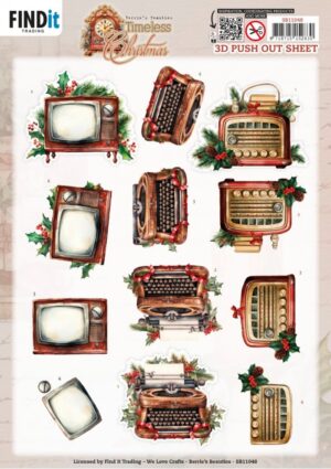 Push-out sheet - 3D - Berrie's Beauties - Timeless Christmas: Timeless Devices - SB11048