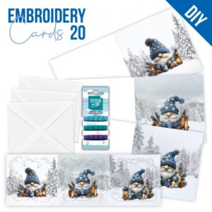 Embroidery Cards Nr. 20 Gnomie Christmas