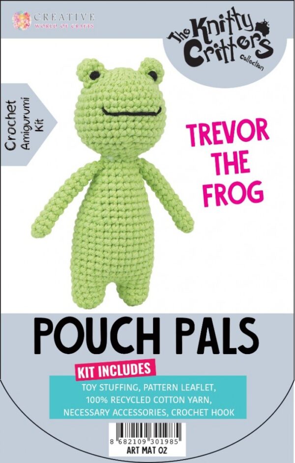 Pouch Pals haakpakket - Trevor The Frog