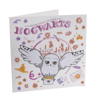 Crystal Card Kit | Diamond painting Warner Brothers: Hogwarts & Hedwig