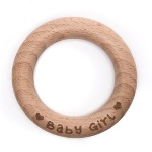 Durable Houten Bijtring Baby Girl