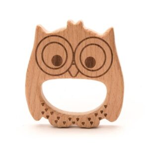 Durable Houten Bijtring Uil