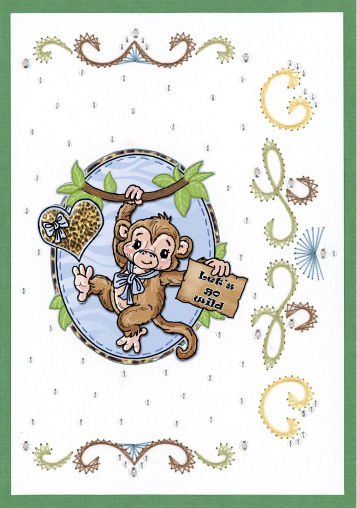 Creative Embroidery Nr. 48 Jungle Party - Afbeelding 8