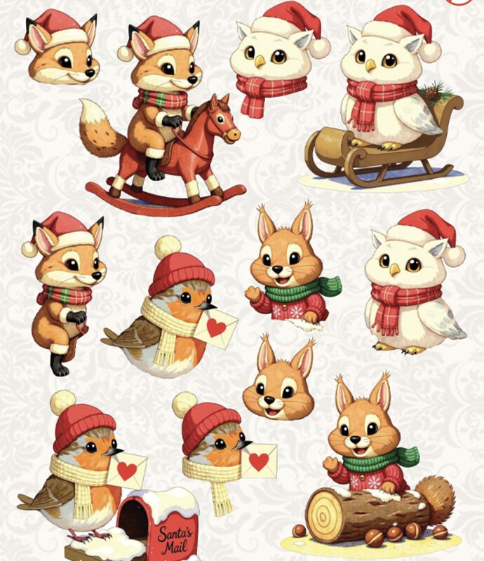 Push-out sheet - 3D - Creative Cut Outs - Animals 02 - Afbeelding 2