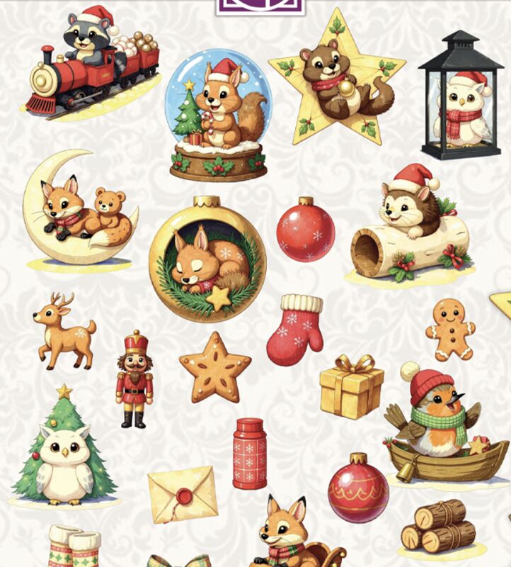 Creative Cut Outs Stansvellen - Christmas Animals - Afbeelding 2