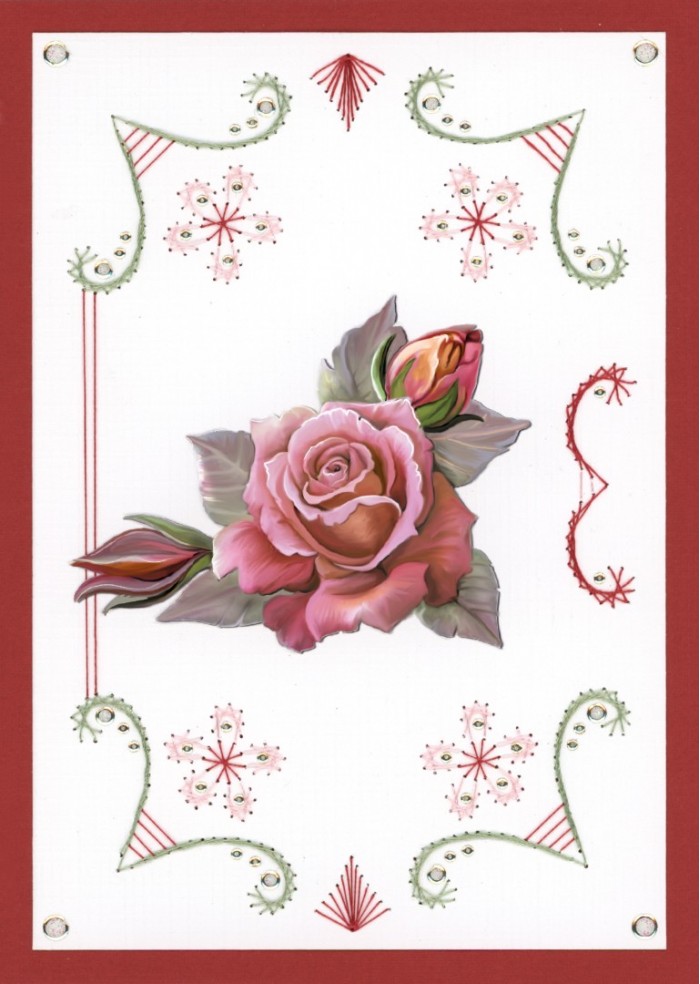 Creative Embroidery Nr. 61 Rose decorations - Afbeelding 4