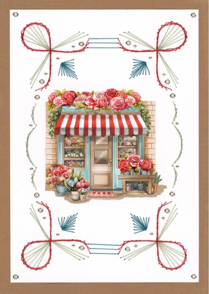 Creative Embroidery Nr. 61 Rose decorations - Afbeelding 6