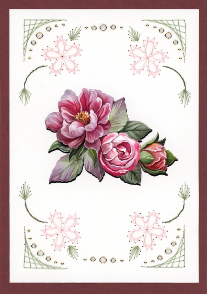 Creative Embroidery Nr. 61 Rose decorations - Afbeelding 7