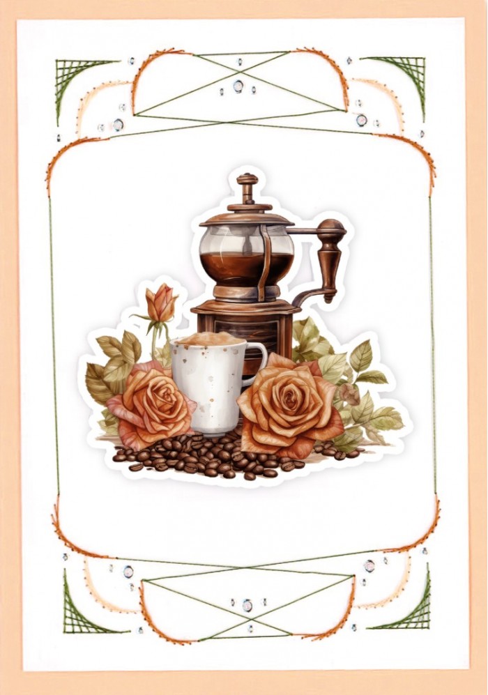 Creative Embroidery Nr. 68 Coffee Moments - Afbeelding 5
