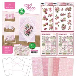 Card Deco Cards Nr. 1 Pink Florals