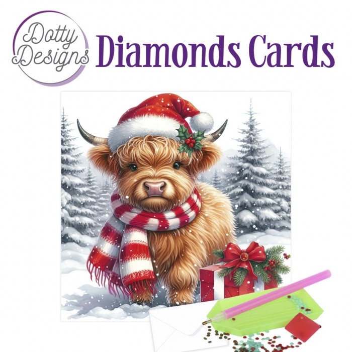 Diamond Painting Dotty Design Diamonds Cards | Christmas Cow 2