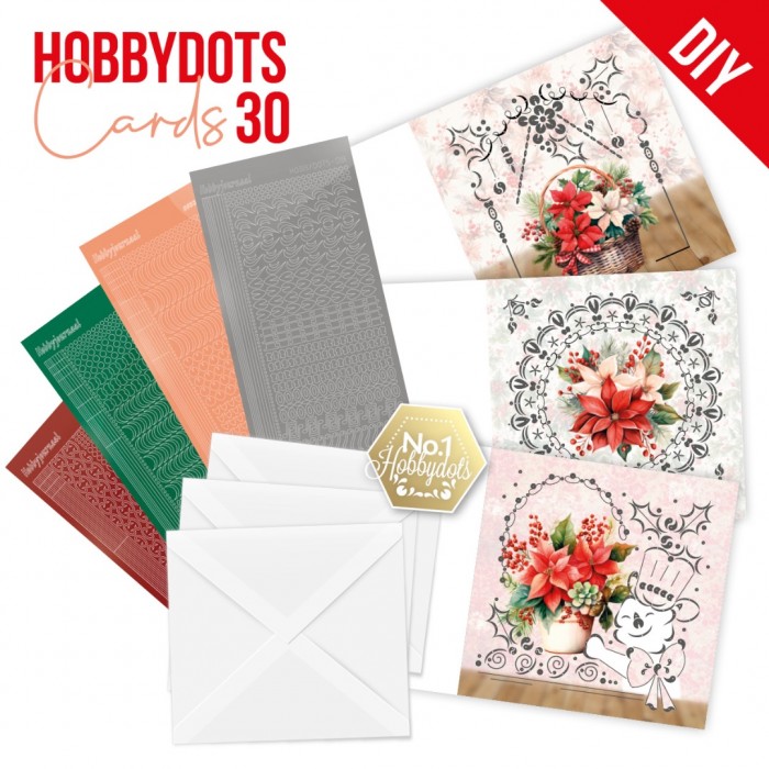 Hobbydots Cards Nr. 30 Poinsettia
