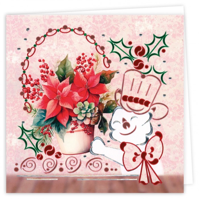 Hobbydots Cards Nr. 30 Poinsettia - Afbeelding 2