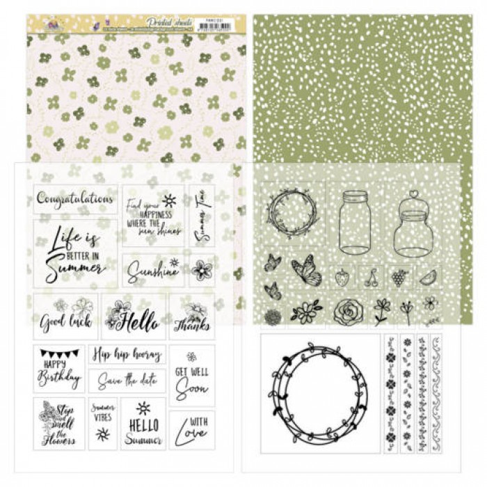 Mica Sheets - Precious Marieke - Blooming Summer - PMMC1001