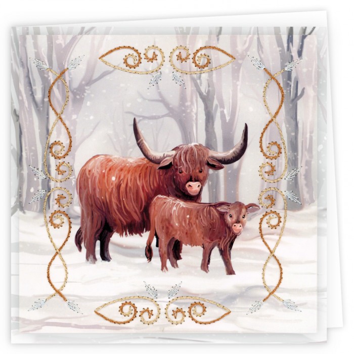 Embroidery Cards Nr. 22 Sturdy Winter - Afbeelding 4
