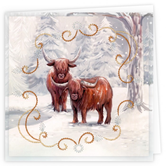 Embroidery Cards Nr. 22 Sturdy Winter - Afbeelding 2