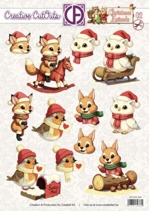 Push-out sheet - 3D - Creative Cut Outs - Animals 02