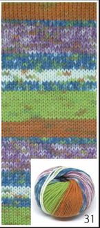 31 Oranje-Groen-Blauw-Paars