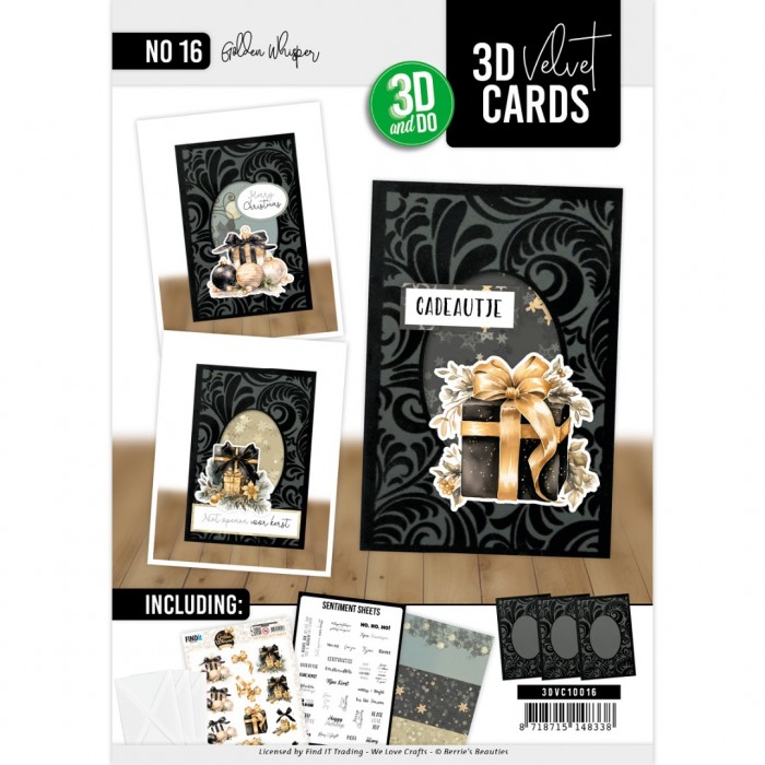 3D Velvet Cards A6 - Golden Whisper - Afbeelding 5