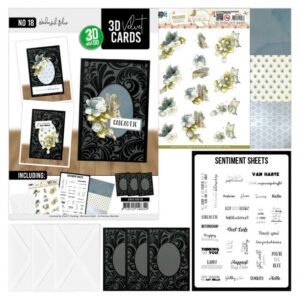 3D Velvet Cards A6 - Wonderful Blue