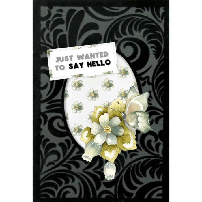 3D Velvet Cards A6 - Wonderful Blue - Afbeelding 3