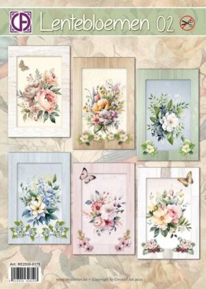 Creative Cut Outs Kaartenpakket - Lentebloemen 02