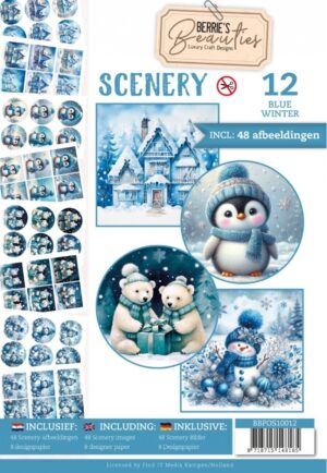 Push-Out Book Scenery Nr. 12 Blue Winter