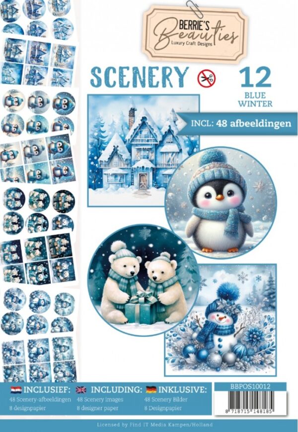 Push-Out Book Scenery Nr. 12 Blue Winter