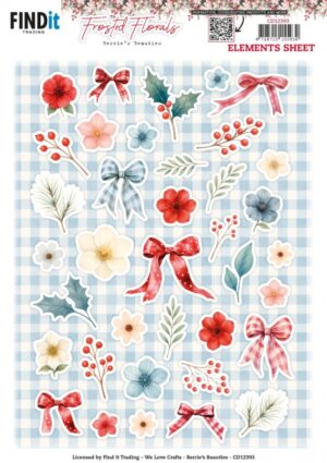 knipvel-3D - Berries Beauties - Frosted Florals: Small Elements - CD12393